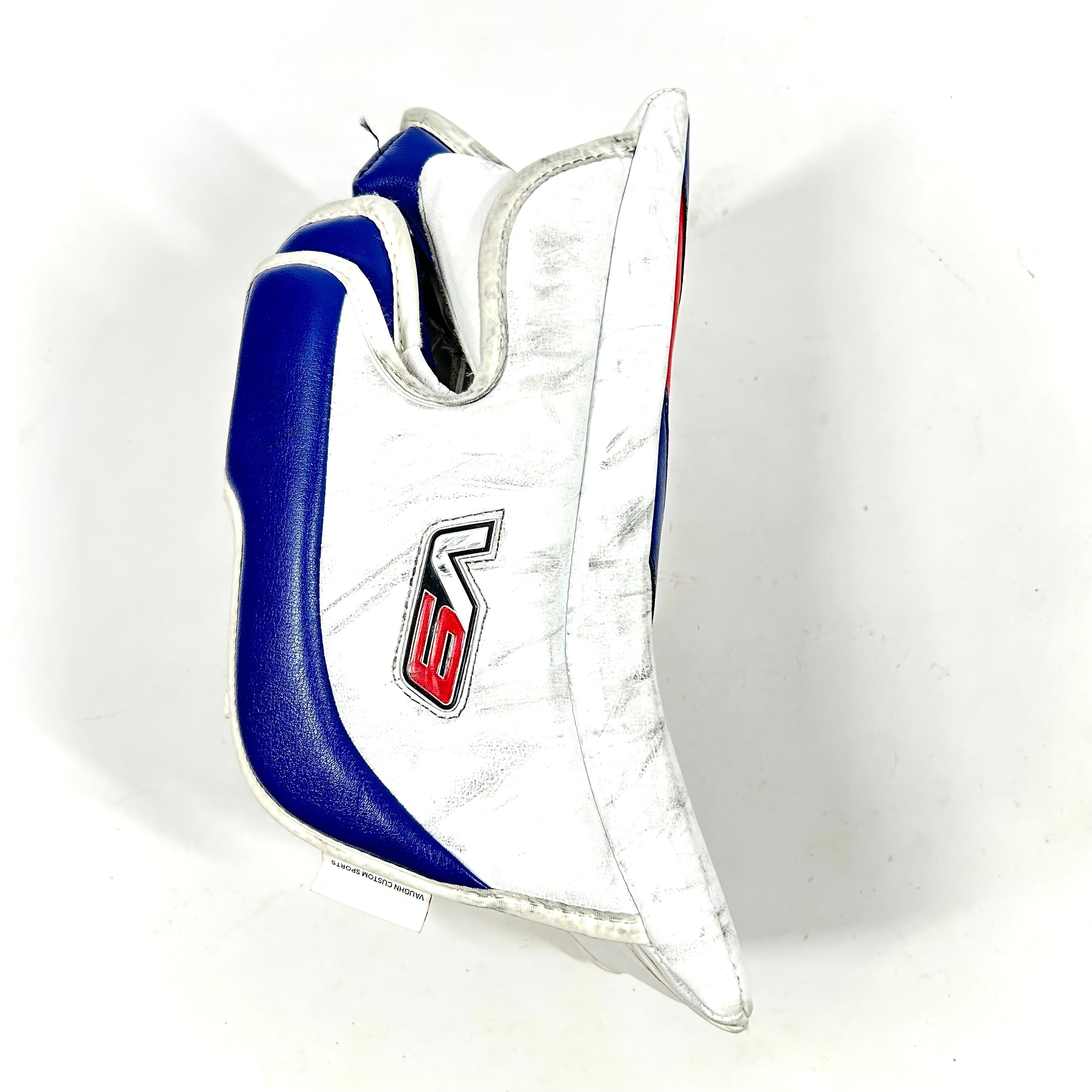 Vaughn Velocity V9 - Bloqueur de gardien d'occasion (blanc/bleu/rouge)